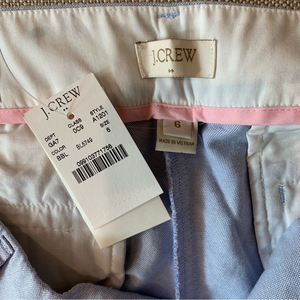 NWT J. Crew Skimmer Pant City Fit size 6
